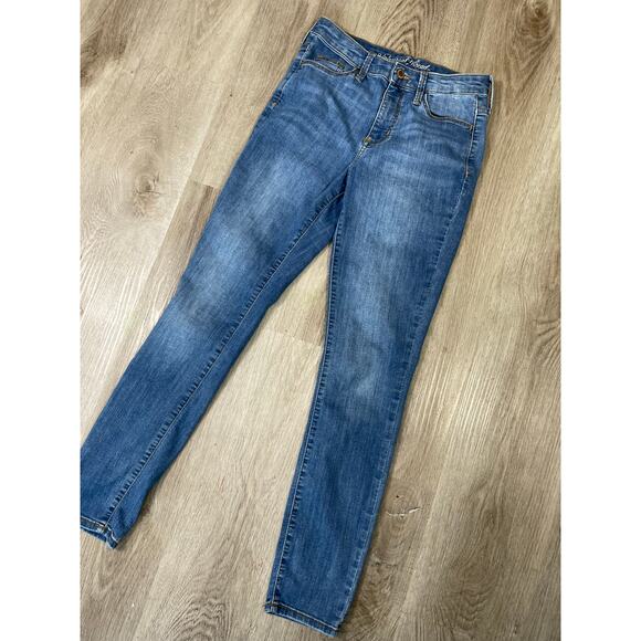 Universal Thread High Rise Skinny Jeans Women’s Size‎ 2 Blue Stretch Denim - Picture 2 of 9